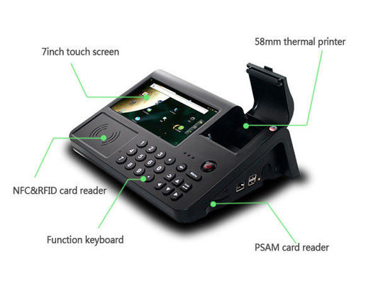 Terminal POS Pembayaran Android Dengan Receipt Printer Untuk Tikcet Pengolahan