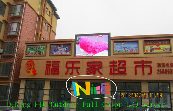 Tela flexível P10 do diodo emissor de luz do pixel real, densidade do pixel 10000/㎡ para o mercado super
