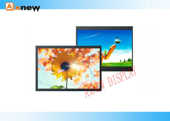 काले 22 इंच BNC / HDMI विज्ञापन एलसीडी डिस्प्ले स्क्रीन डिजिटल signage के लिए