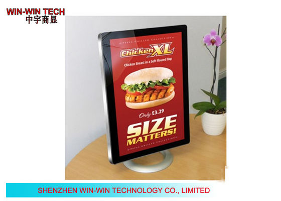 Línea delgada que hace publicidad de la señalización del LCD Digital, exhibición del LCD del soporte de la tabla