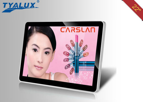 Android 22 inci LED Wall Mounted Digital Signage untuk Sekolah, Bandara