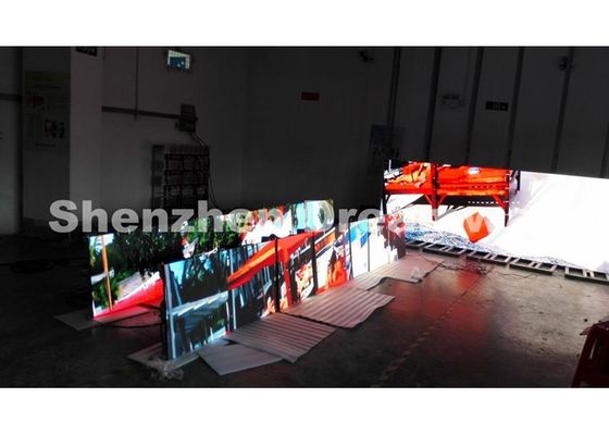Armário de alumínio de fundição conduzido interno do diodo emissor de luz do arrendamento video P6 SMD3528 da tela