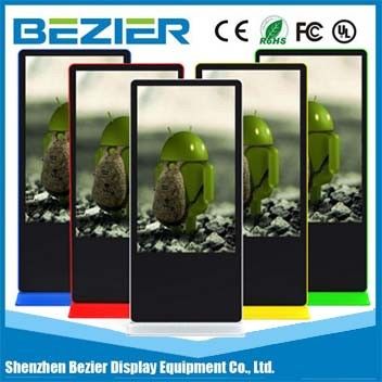 46 inch floor stand lcd digital signage display network version advertising used for shop mall
