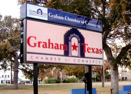 Hoge uniformiteitsp10 openlucht LEIDENE vertoning voor industriële onderneming, vervoer