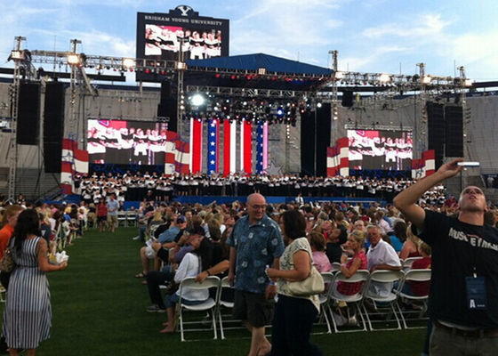 L'étape d'émission de TV du concert P8 a mené l'aluminium moulé sous pression par mur visuel de location d'écran