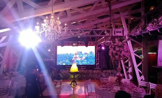 Ringan HD P6.4mm Iklan Indoor Rental Led Display, Struktur Tinggi