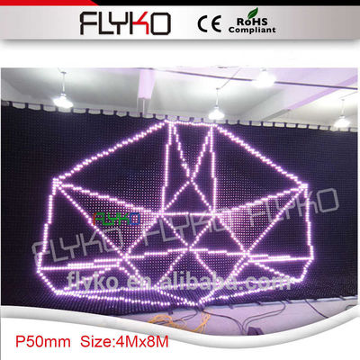 p5 de alta qualidade da cortina do diodo emissor de luz/tela conduzida flexível/exposições conduzidas macias