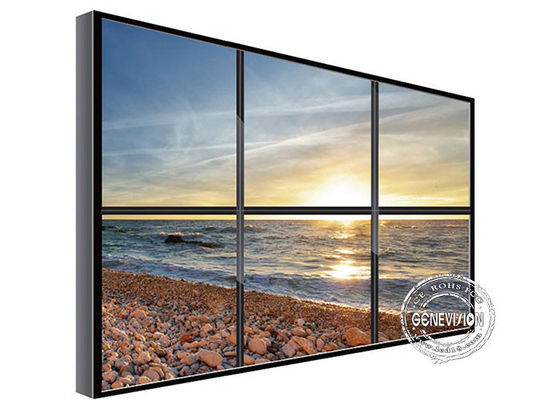 LCD Digital Signage Video Wall Ultra Narrow Bezel HD , Super Wide