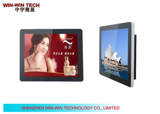 Pantallas LCD comerciales ultrafinas de la señalización de Digitaces del soporte de la pared 1366 x 768