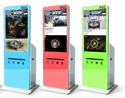 Free Standing Self Service Photo Kiosk / Digital Signage Kiosk Waterproof
