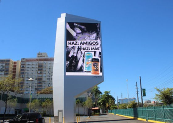 IP67 Energy Saving P16 outdoor advertising led display Road Side with High Contrast