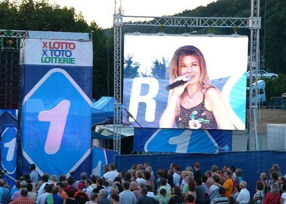 3D 12mm Pixel  outdoor Full Color LED display hire RGB 7500 nits Brightness