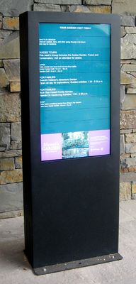 IP65,46 calowy wyświetlacz reklamowy, podświetlenie LED 1500nits odkryty digital signage, wodoodporny odtwarzacz LCD