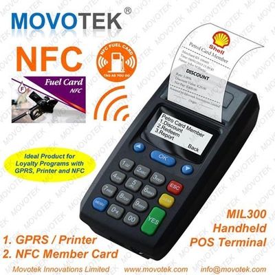 Otobüs Biletleme, Havalandırma ve Ön Ödemeli Elektrik için Movotek Mobile POS Terminali