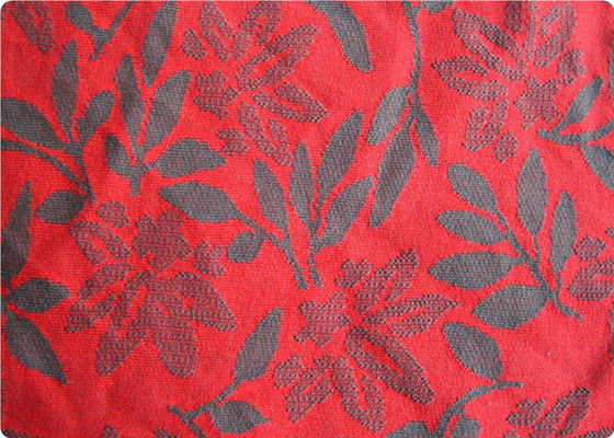Leichtes rotes Jacquardwebstuhl-Kleidergewebe-Kleidergewebe durch das Yard